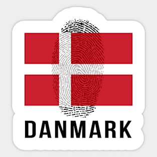 Denmark Flag DNA Sticker